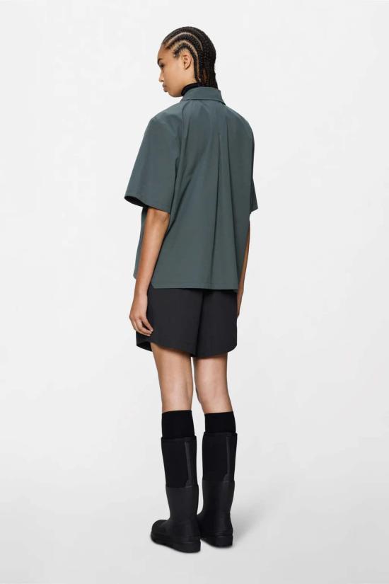  레인스 탑 레인즈 미토 반팔 셔츠 다크 그레이 - RAINS