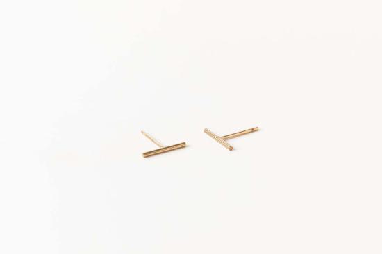  Sheena Marshall Jewelry 이어링 Bowery Bar Studs 골드 필드