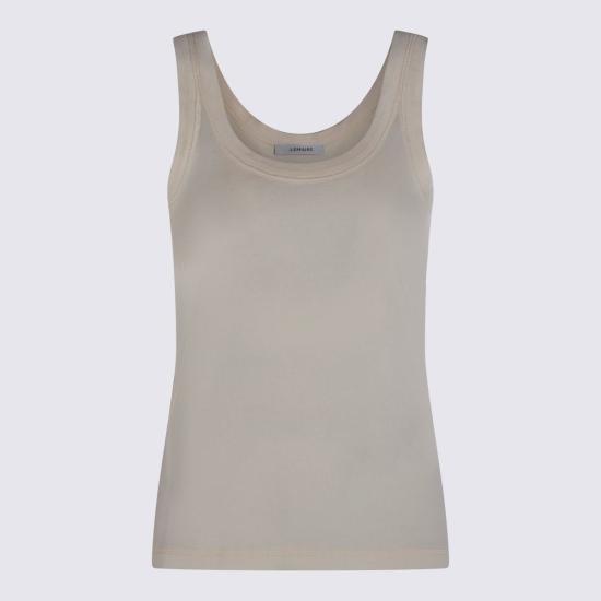  르메르 민소매 티셔츠 크림 코튼 탱크탑 라이트 크림