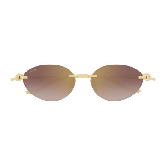 25FW 까르띠에 선글라스 CT0504S 002 GOLD GOLD RED - CARTIER
