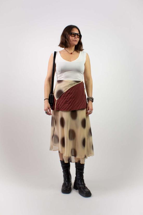  케이코 스커트 Kk Co 레이어드 도트