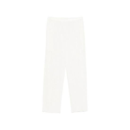 26SS 플리츠플리즈 크롭 팬츠 PP66JF125 01 WHITE