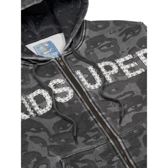 26SS 키드슈퍼 니트웨어 HD 03 BLACK GREY BLACK - KIDSUPER