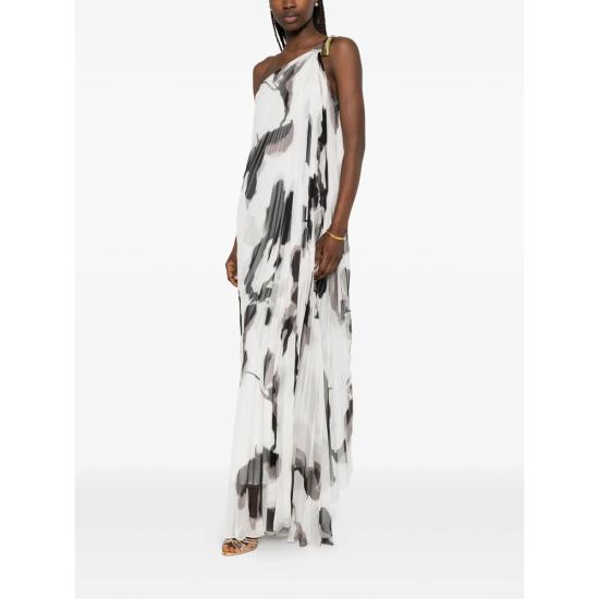 26SS 막스마라 원피스 MXEFUGGITO 026 001 WHITE BLACK - MAX MARA