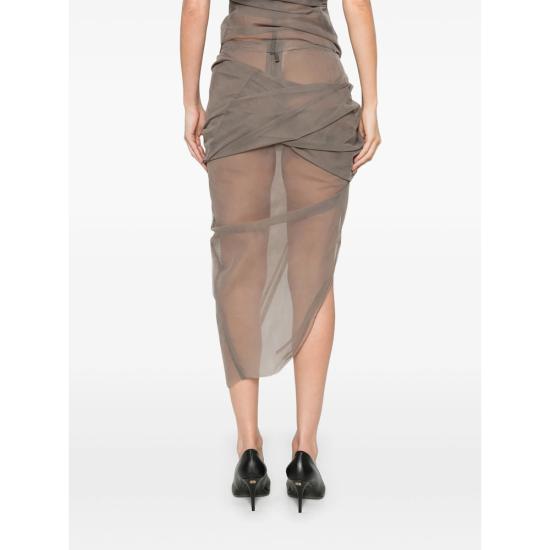 26SS 릭 오웬스 스커트 RO01F6376 TU 34 GREY - RICK OWENS