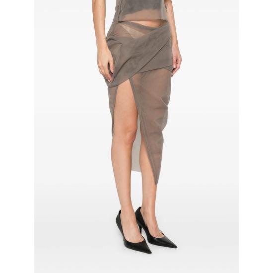 26SS 릭 오웬스 스커트 RO01F6376 TU 34 GREY - RICK OWENS