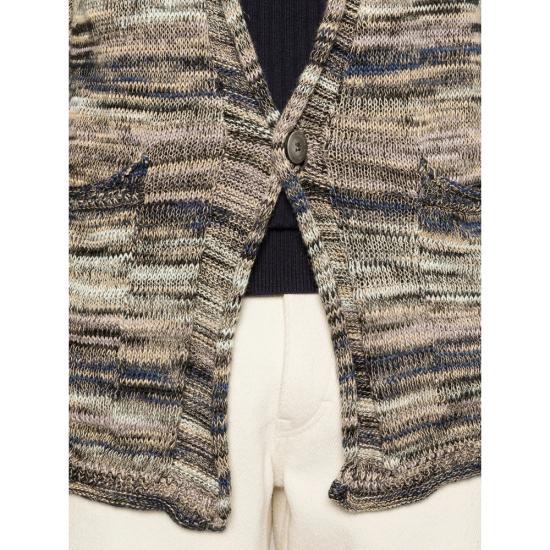 26SS 로베르토 콜리나 가디건 261MYA39012 NECAM NEUTRALS BLACK - ROBERTO COLLINA