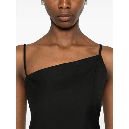 26SS 라 피신 민소매 티셔츠 LS261WT011 RA015 999 BLACK - LA PISCINE