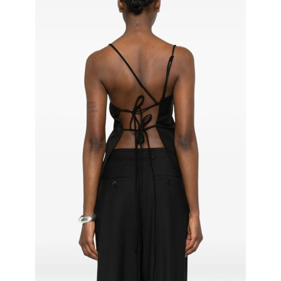 26SS 라 피신 민소매 티셔츠 LS261WT011 RA015 999 BLACK - LA PISCINE