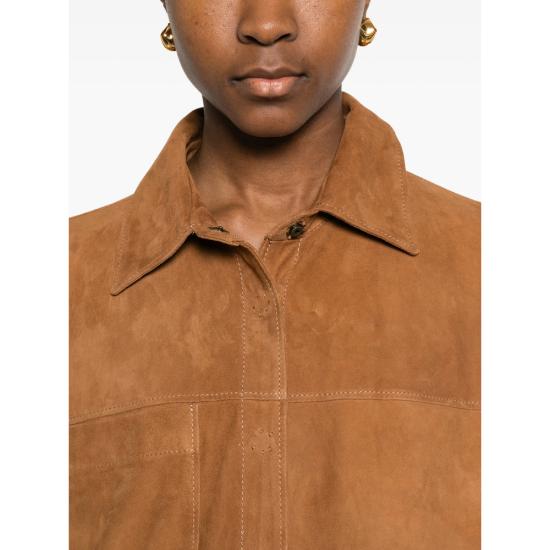 26SS 살바토레 산토로 가죽 자켓 50010 D CARAM BROWN - SALVATORE SANTORO