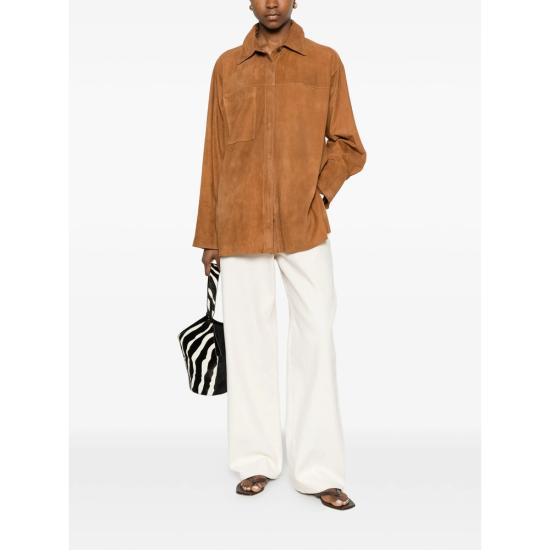 26SS 살바토레 산토로 가죽 자켓 50010 D CARAM BROWN - SALVATORE SANTORO