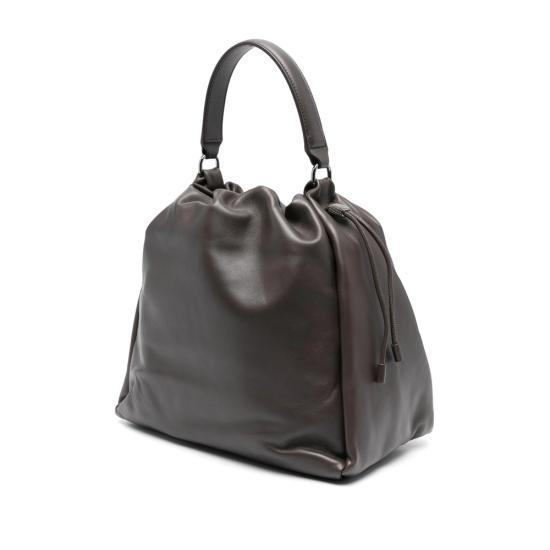 26SS 브루넬로 쿠치넬리 소프트 가죽 멜로우 버킷 백 MBGPD3611 C8279 GREY - BRUNELLO CUCINELLI