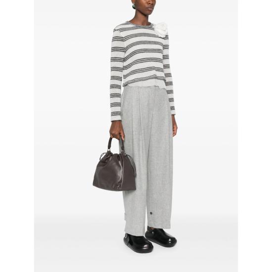 26SS 브루넬로 쿠치넬리 소프트 가죽 멜로우 버킷 백 MBGPD3611 C8279 GREY - BRUNELLO CUCINELLI