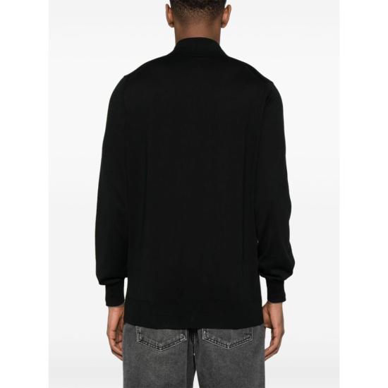 26SS 브루넬로 쿠치넬리 니트 폴로 셔츠 M29800135 CH101 BLACK - BRUNELLO CUCINELLI