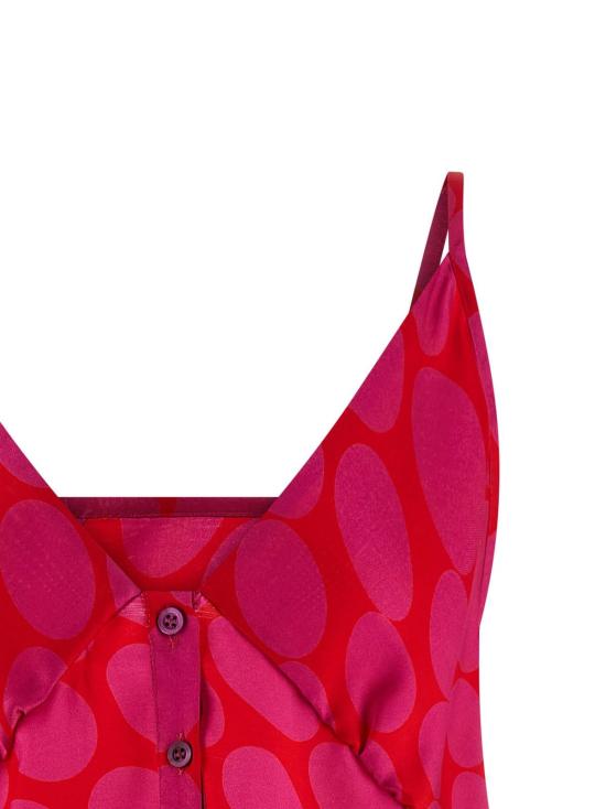  드리스 반 노튼 블라우스 Dries Van Noten Caliya 탑 퓨샤 - DRIES VAN NOTEN