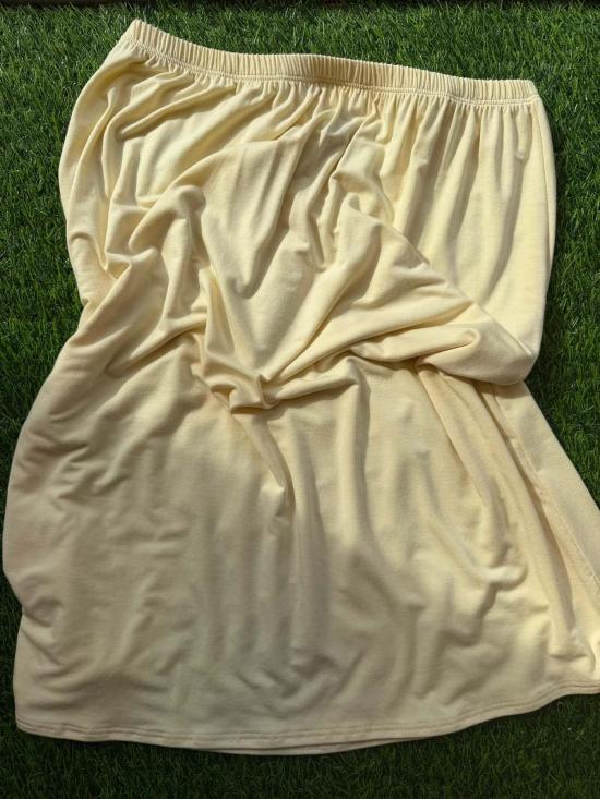  카이 인티메이츠 미디 스커트 리클라인 뱀부 스커트 리몬첼로 - KYE INTIMATES