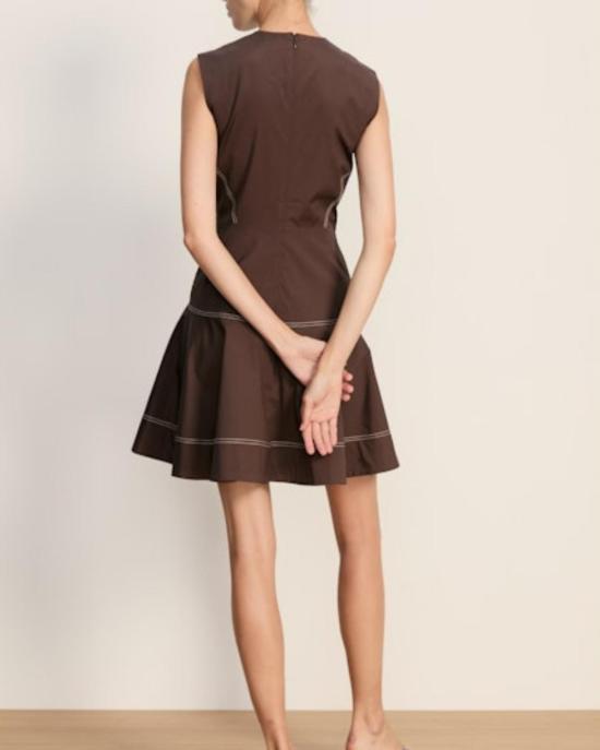  베로니카비어드 숏 원피스 베로니카 비어드 미니 카리건 드레스 모카 - VERONICA BEARD