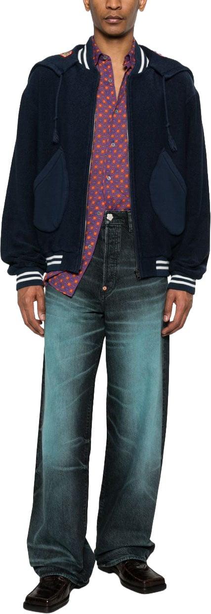 26SS 겐조 턴업 와이드 핏 진 FG55DP4246K762 NAVY - KENZO