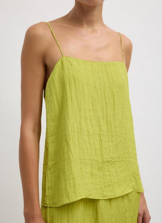  티비 민소매 티셔츠 크링클 슬립 카미 피포드