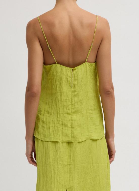  티비 민소매 티셔츠 크링클 슬립 카미 피포드 - TIBI