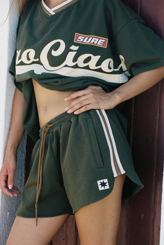 차오 차오 베케이션 숏팬츠 올리브 올 소츠 러너 쇼츠 올리브 - CIAO CIAO VACATION