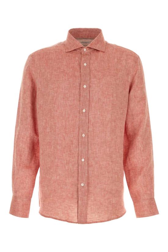 26SS 브루넬로 쿠치넬리 이지 핏 셔츠 MM6840627 C148 Red