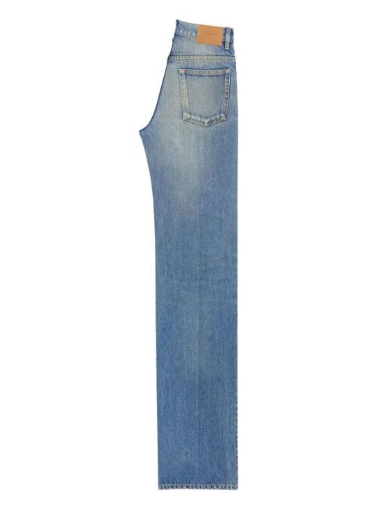 26SS 생로랑 미디 블루 데님 YVES 플레어 진 813267 Y11CA 4939 MIDI BLUE - SAINT LAURENT