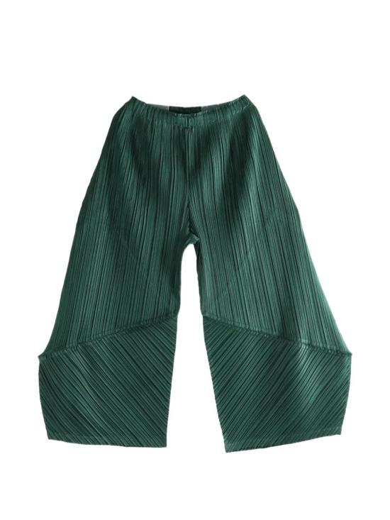 26SS 플리츠플리즈 팬츠 PP66JF383 67DARK GREEN