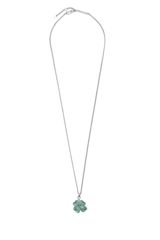 26SS 디올 레진 트레플 펜던트 네클리스 N3601HOMST 993 STSILVER