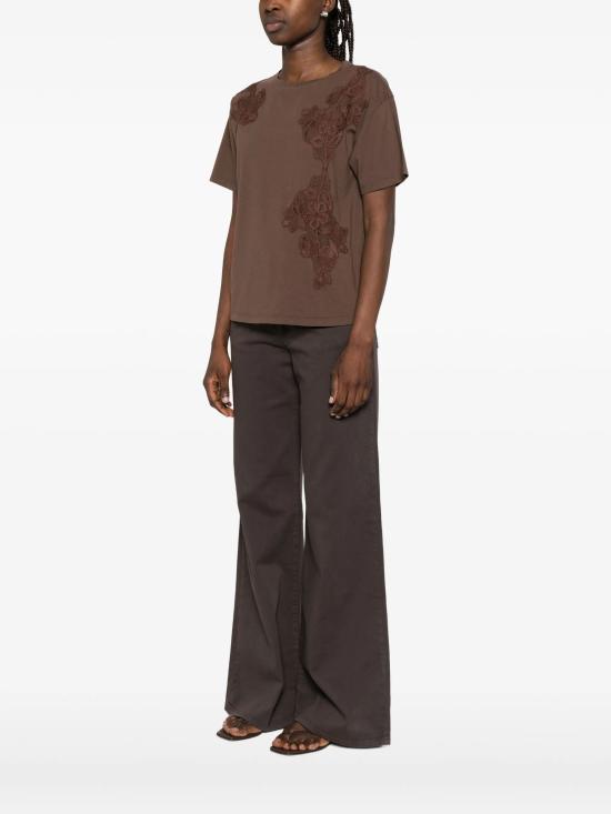 26SS 에르마노 피렌제 탑 D48EL037EG1MFB24 MFB24 MORO NOCE - ERMANNO FIRENZE