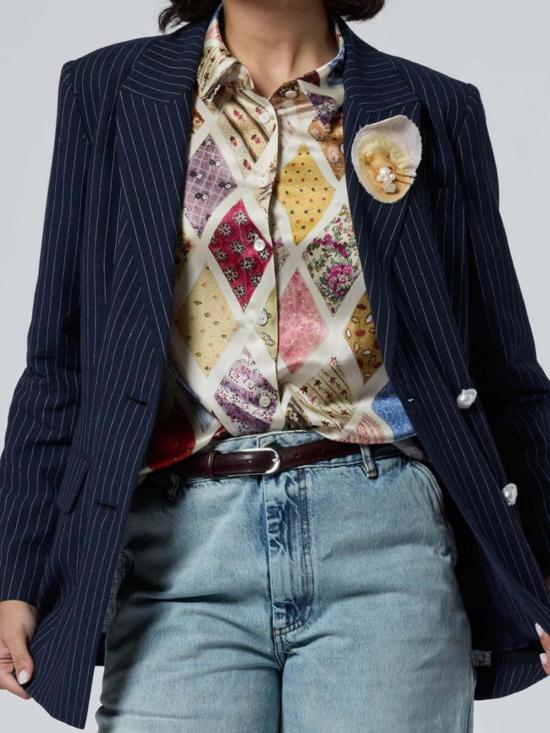  링구아 프랑카 블라우스 에머슨 버튼업 셔츠 - LINGUA FRANCA