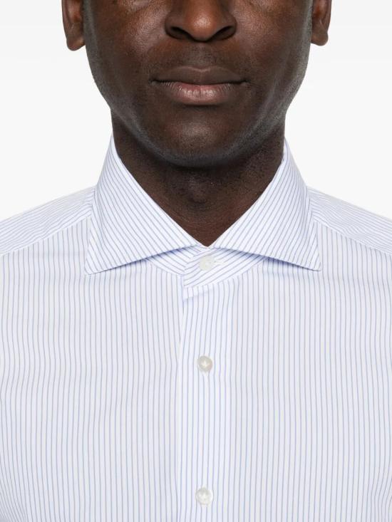 26SS 보리엘로 긴팔 셔츠 21022 1 STRIPE LIGHT BLUE - BORRIELLO