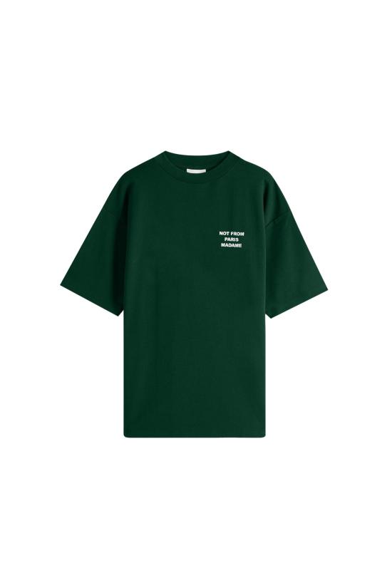 26SS 드롤드무슈 반팔 티셔츠 PERM TS203 CO002 DGN DGN DARK GREEN