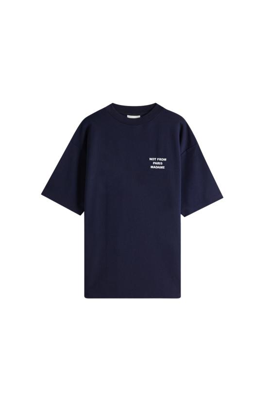 26SS 드롤드무슈 반팔 티셔츠 PERM TS203 CO002 NY NY NAVY