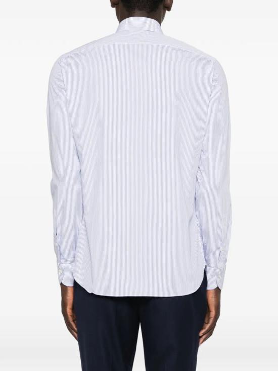 26SS 보리엘로 긴팔 셔츠 21022 2 STRIPE LIGHT BLUE - BORRIELLO