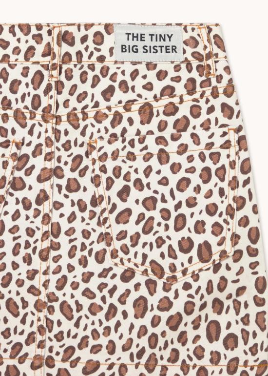 타이니 빅 시스터 숏 스커트 애니 스커트 애니멀 프린트 - TINY BIG SISTER