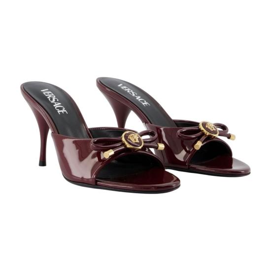26SS 베르사체 뮬/슬리퍼 1018239 D2VE 1RC3V burgundy - VERSACE