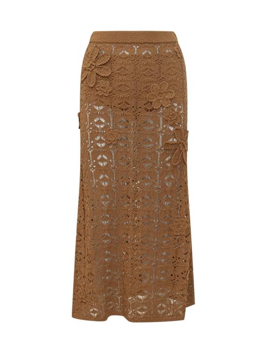 26SS 핑코 스커트 106861A3B8 L25 BRONZO