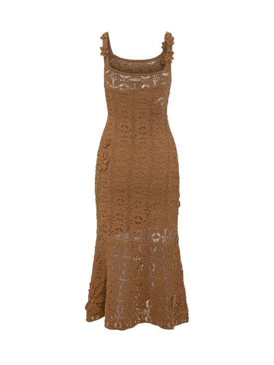 26SS 핑코 원피스 106862A3B8 L25 BRONZO - PINKO