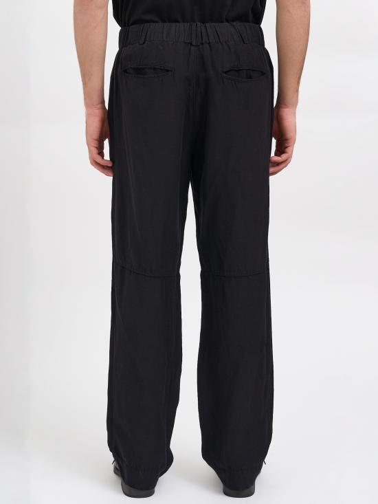 26SS 안드레아 야코브 스트레이트 팬츠 N26MSFT73VISCOSELINEN09 Black - ANDREA YA'AQOV