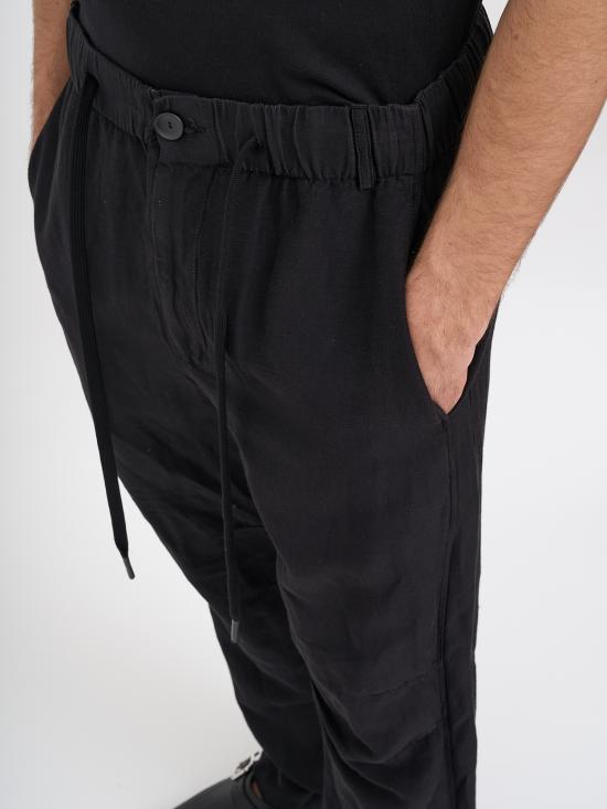 26SS 안드레아 야코브 스트레이트 팬츠 N26MSFT73VISCOSELINEN09 Black - ANDREA YA'AQOV