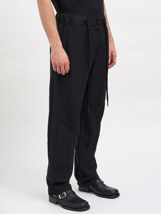 26SS 안드레아 야코브 스트레이트 팬츠 N26MSFT73VISCOSELINEN09 Black - ANDREA YA'AQOV