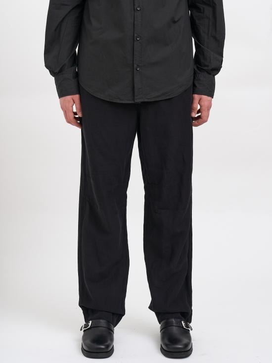 26SS 안드레아 야코브 스트레이트 팬츠 N26MSFT73VISCOSELINEN09 Black - ANDREA YA'AQOV