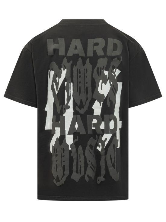 26SS 44레이블 반팔 티셔츠 B0030556FA724 P772 BLACK HM DIRTY WHITE - 44 LABEL