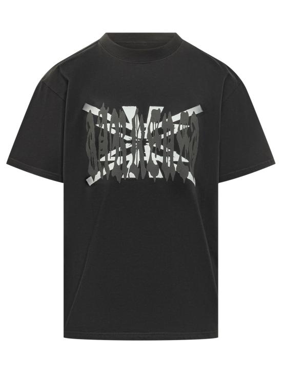 26SS 44레이블 반팔 티셔츠 B0030556FA724 P772 BLACK HM DIRTY WHITE