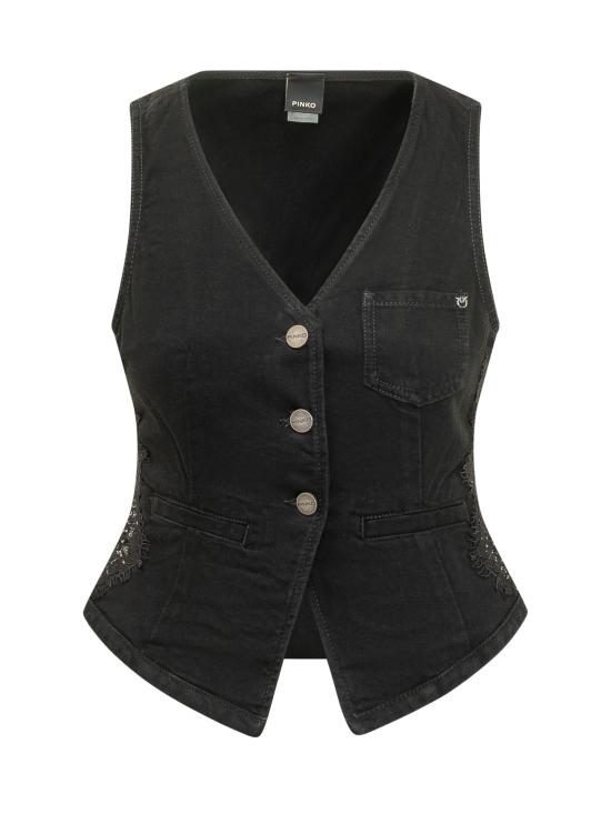 26SS 핑코 베스트 106424A33V Z99 NERO LIMOUSINE