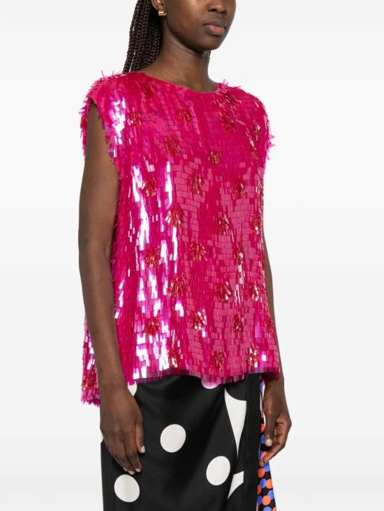 26SS 드리스 반 노튼 탑 2610107283383 FUCHSIA 304 - DRIES VAN NOTEN