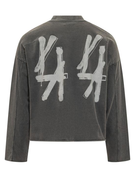 26SS 44레이블 반팔 티셔츠 B0030575FA724 P749 SMUDGE BLACK 44 GRAFF DIRTY WHITE - 44 LABEL