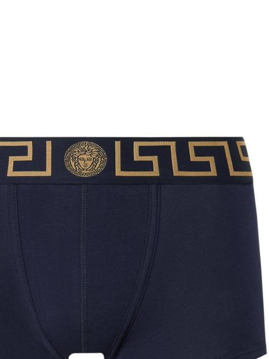 26SS 베르사체 팬티 AU10026 1A10011 A70W BLUE GOLD DOM - VERSACE