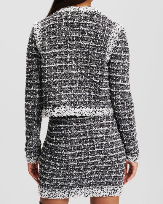  칼라거펠트 자켓 246W2006 801 Black white sweet lavander NERO BIANCO - KARL LAGERFELD